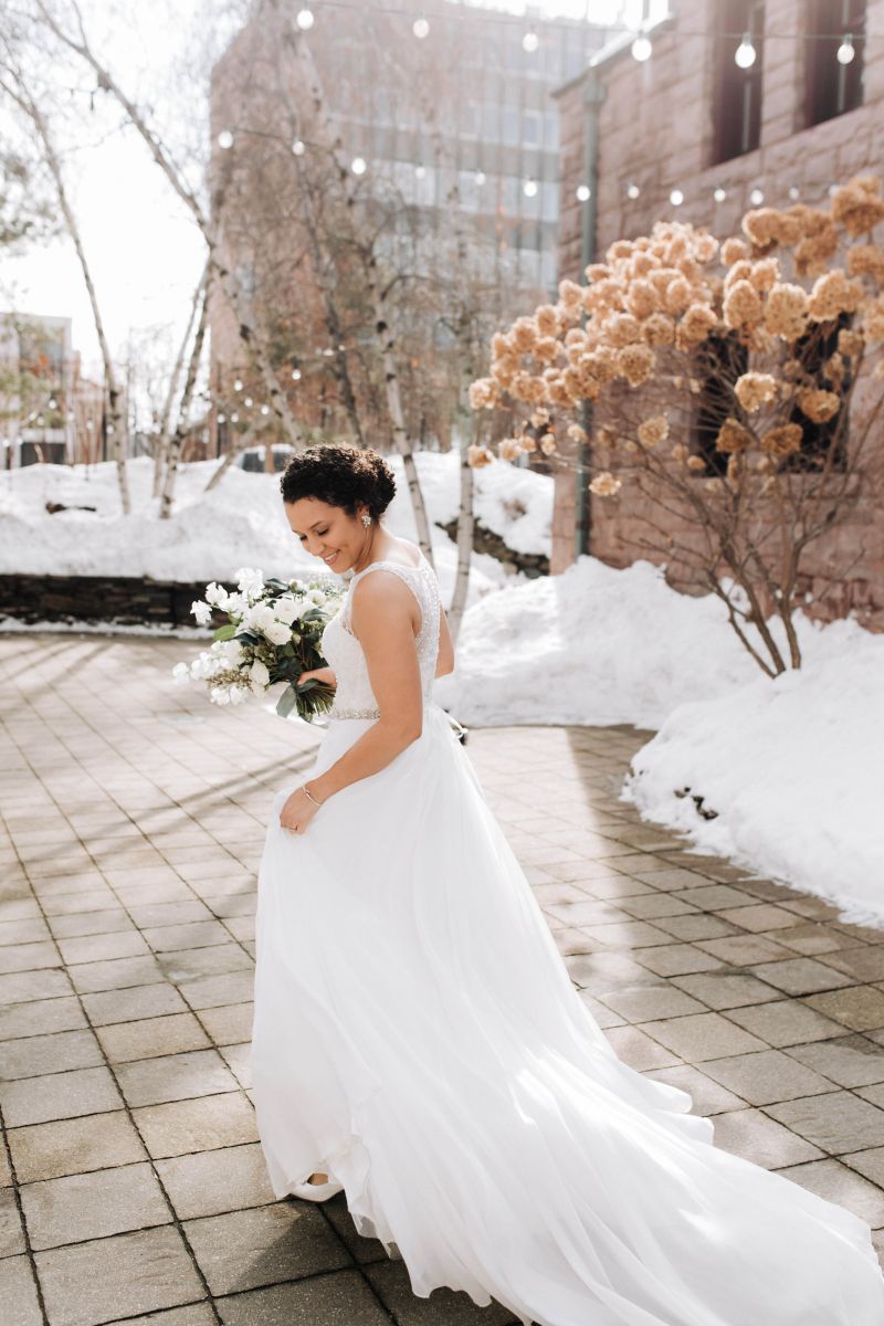 Van Dusen Mansion winter wedding 