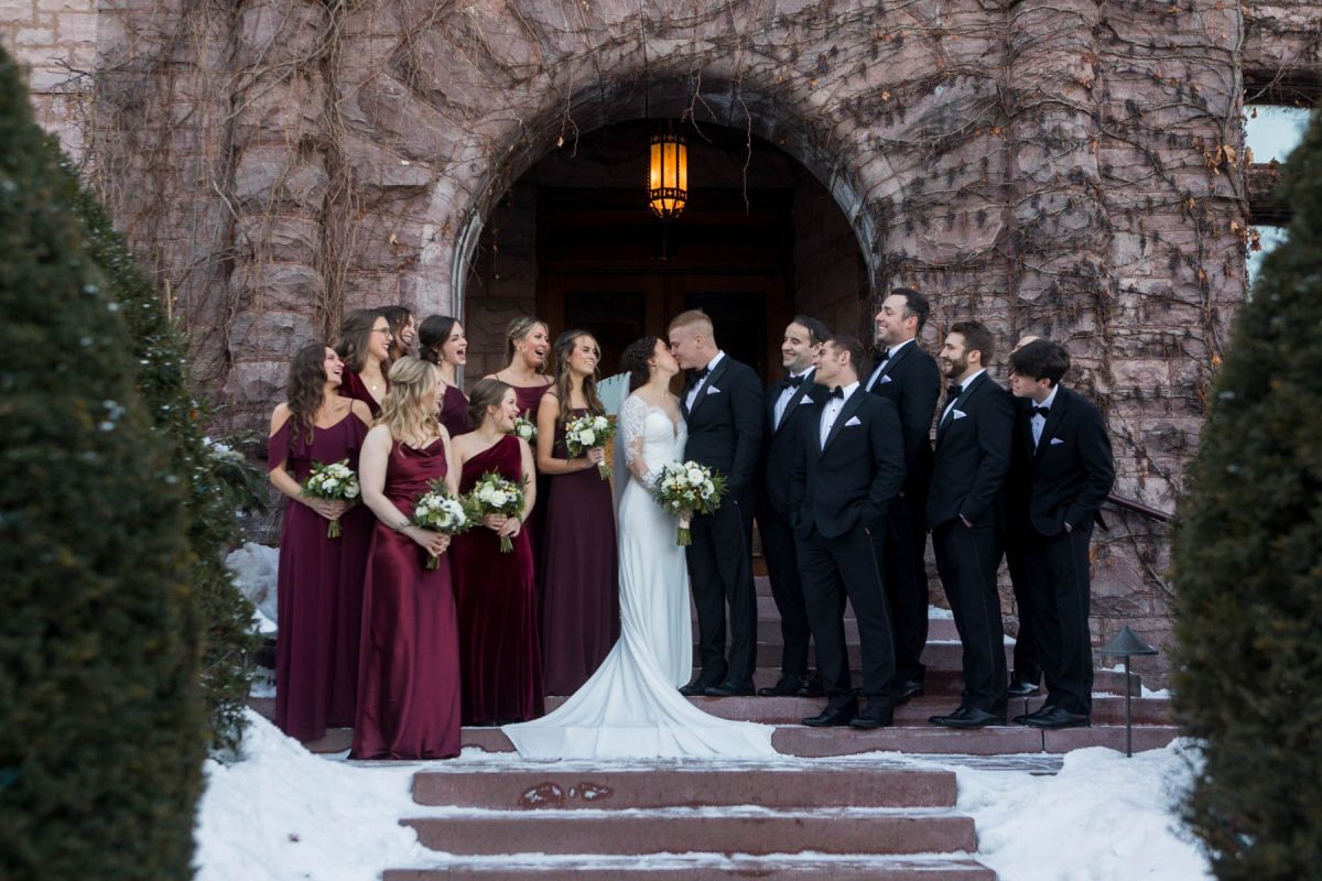 Van Dusen Mansion winter wedding 