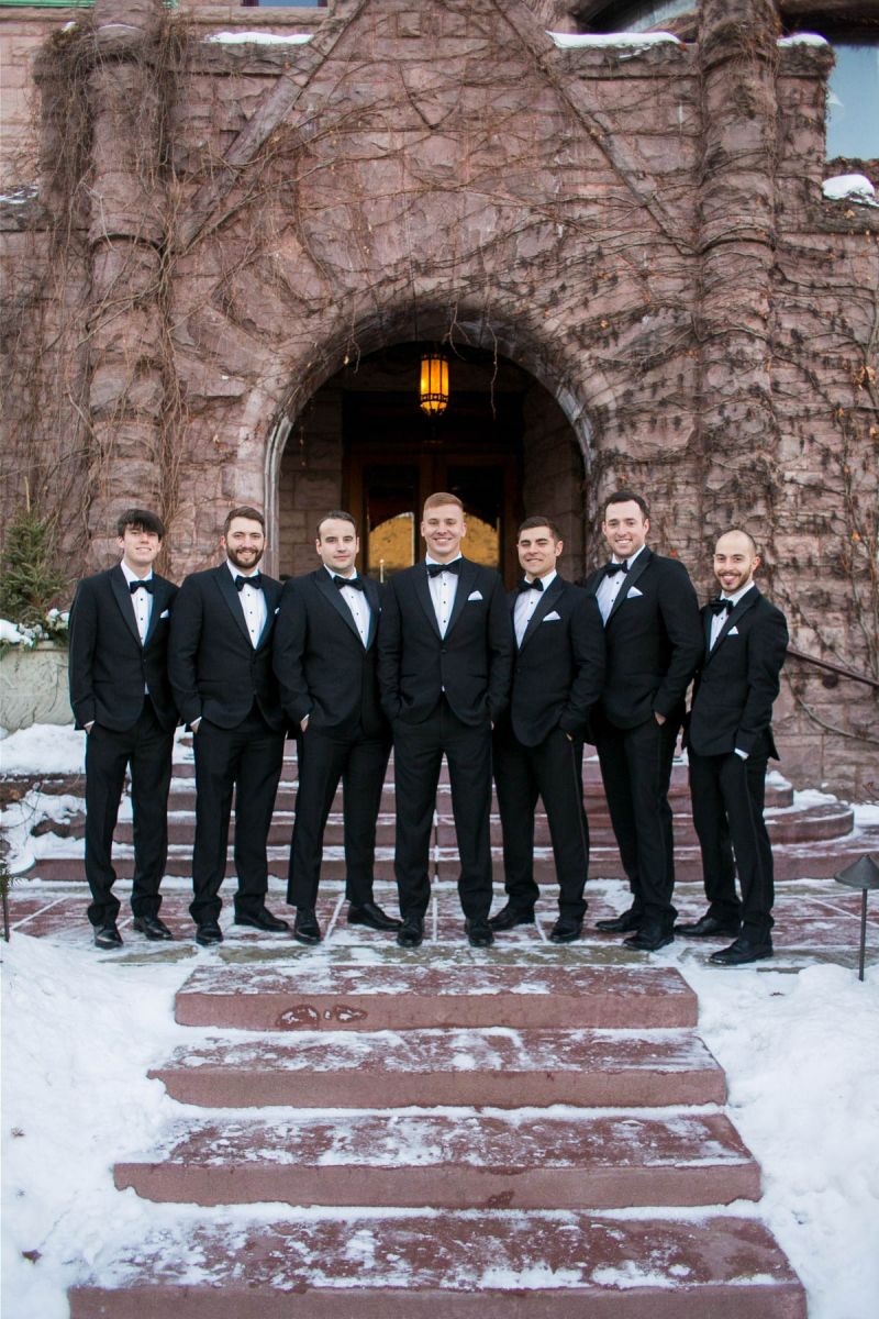 Van Dusen Mansion winter wedding 