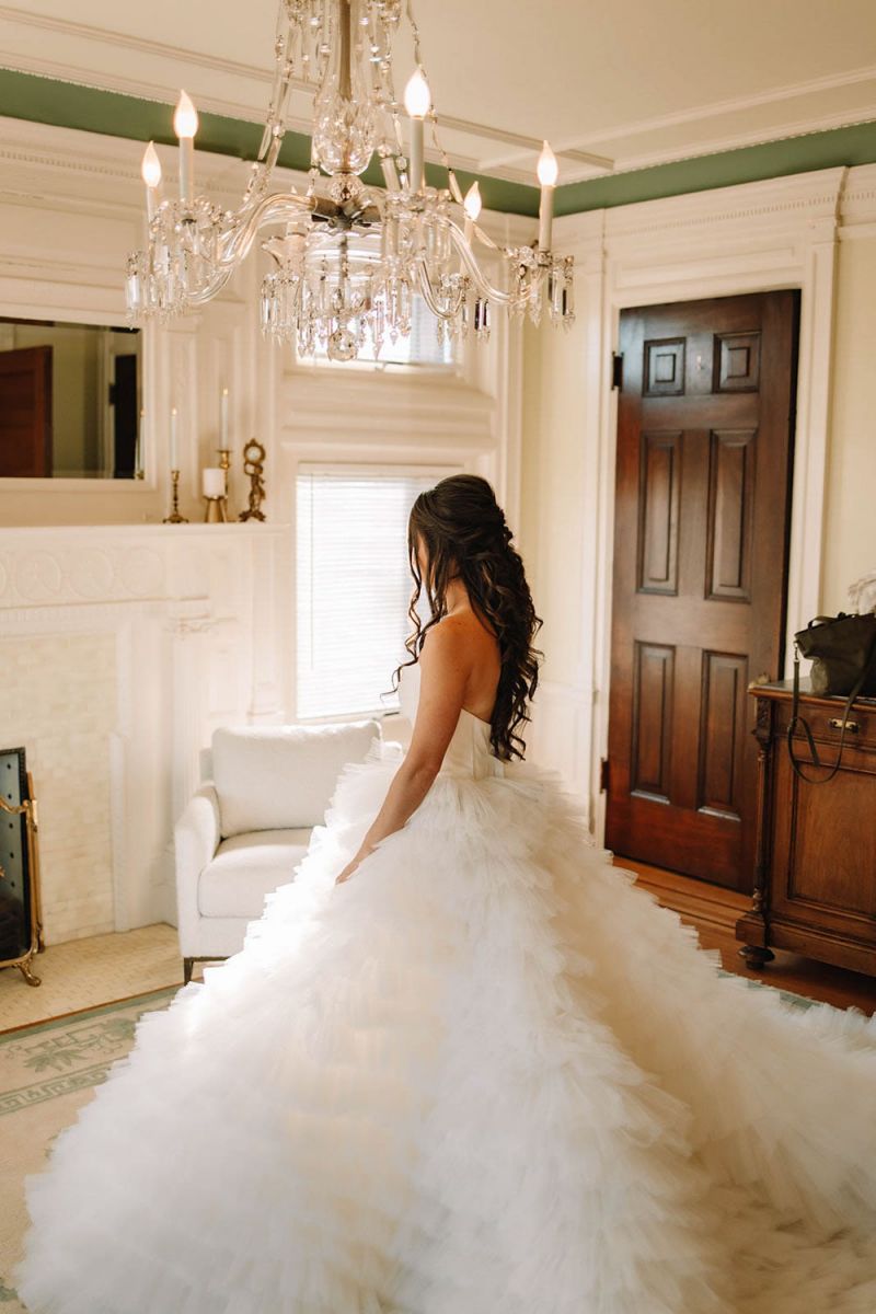 Bride in Jade Bridal Suite