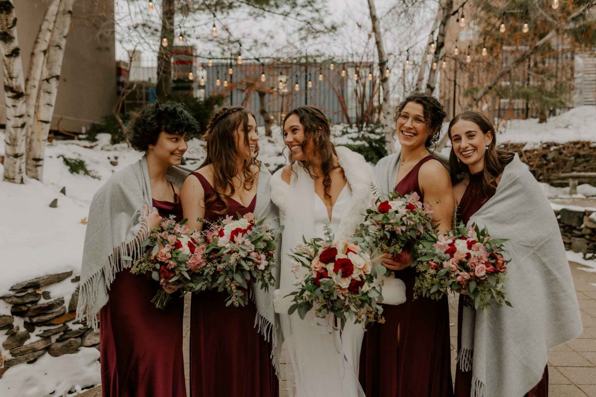 Van Dusen Mansion winter wedding 