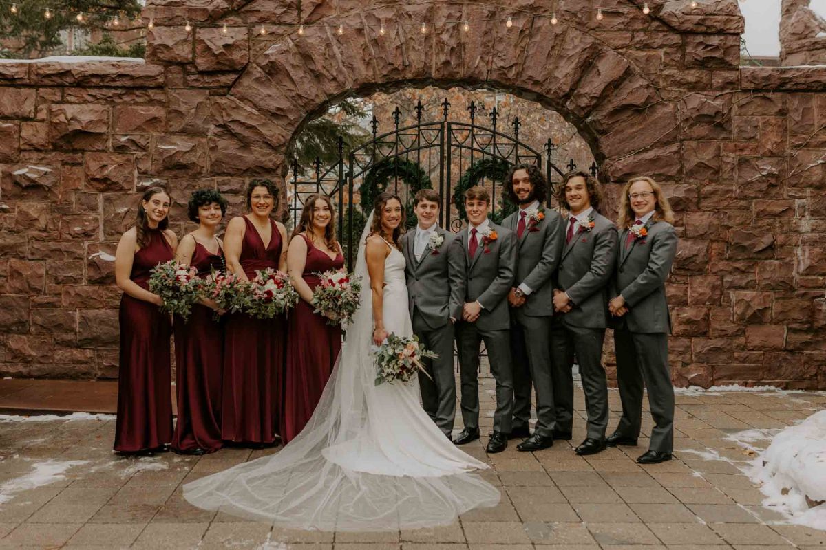 Van Dusen Mansion winter wedding 