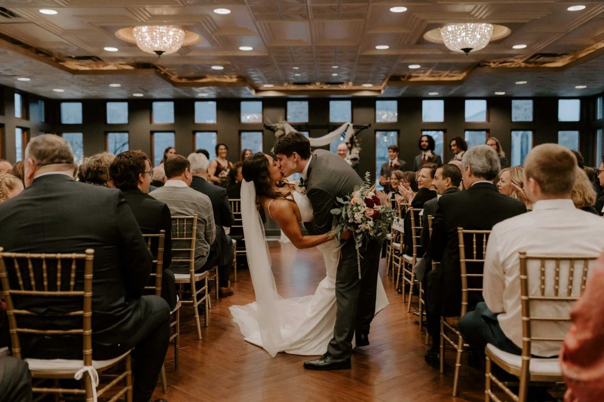 Van Dusen Mansion winter wedding 