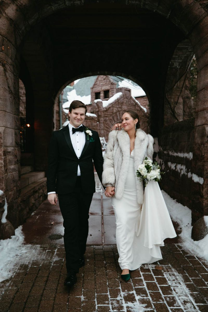 Van Dusen Mansion winter wedding 