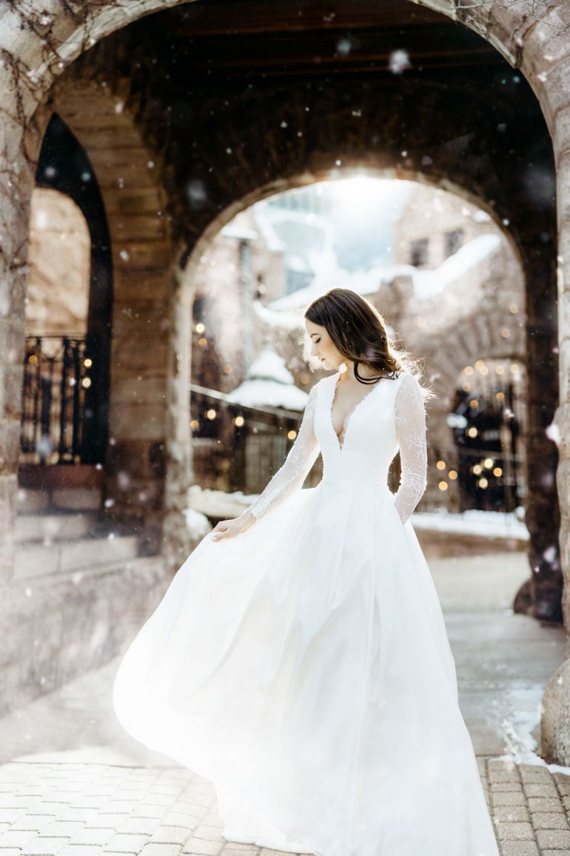 Van Dusen Mansion winter wedding 