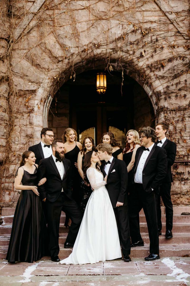 Van Dusen Mansion winter wedding 